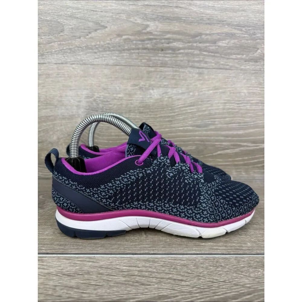 Vionic 335 Sierra Women’s S 6.5 Navy Blue Purple Low Top Lace Up Sneakers